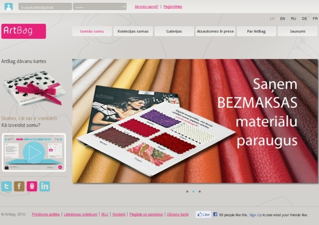 Artbag.lv interneta veikals, 